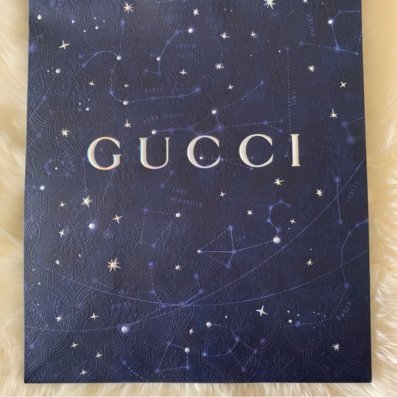 NEW! GUCCI Shopping Bag, Navy with Stars & Constellations, GORGEOUS! - Picture 5 of 15